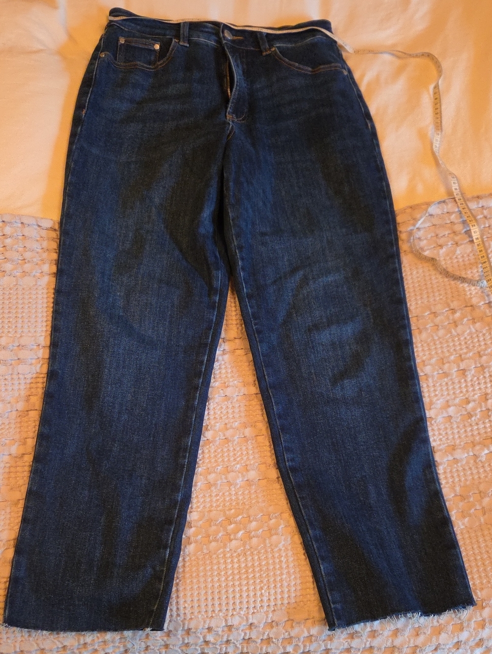 Universal Standard Dark Blue Straight-Leg Jeans